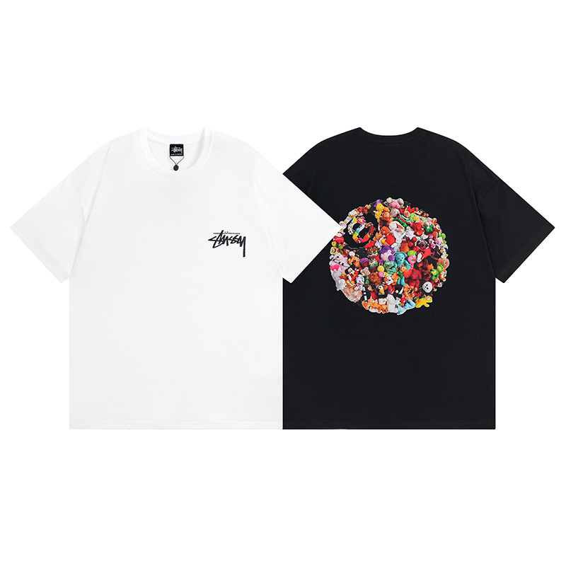 Stussy Floral Mosaic Globe T-Shirt