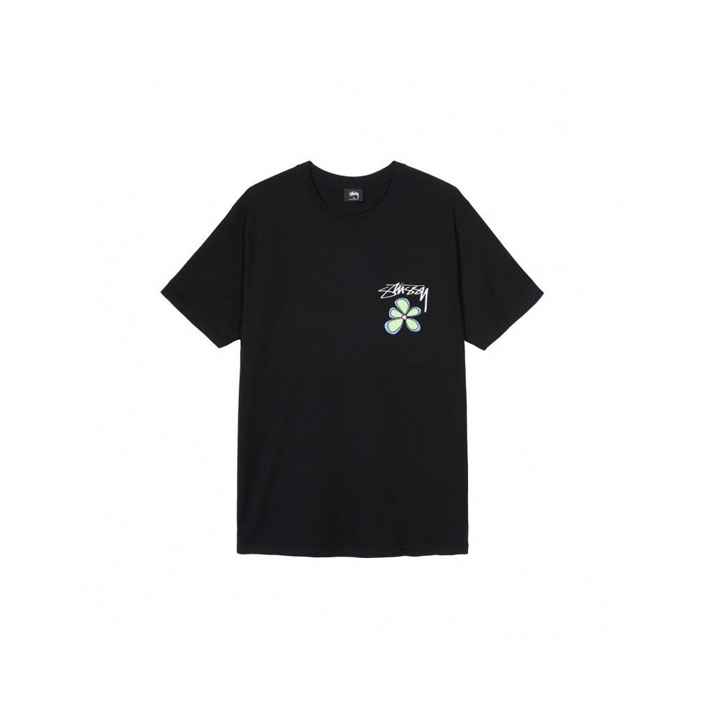 Stussy Floral Vine Side Print T-Shirt