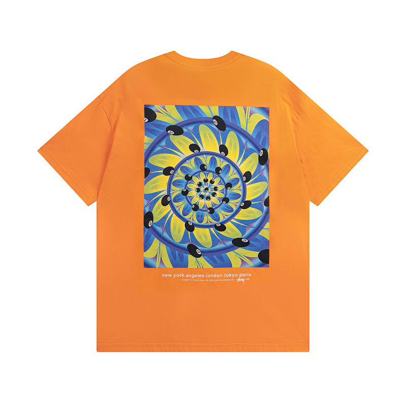 Stussy Geometric Blue Mosaic T-Shirt