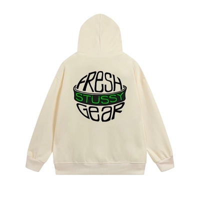 Stussy Globe Grid Emblem Full-Zip Hoodie 02