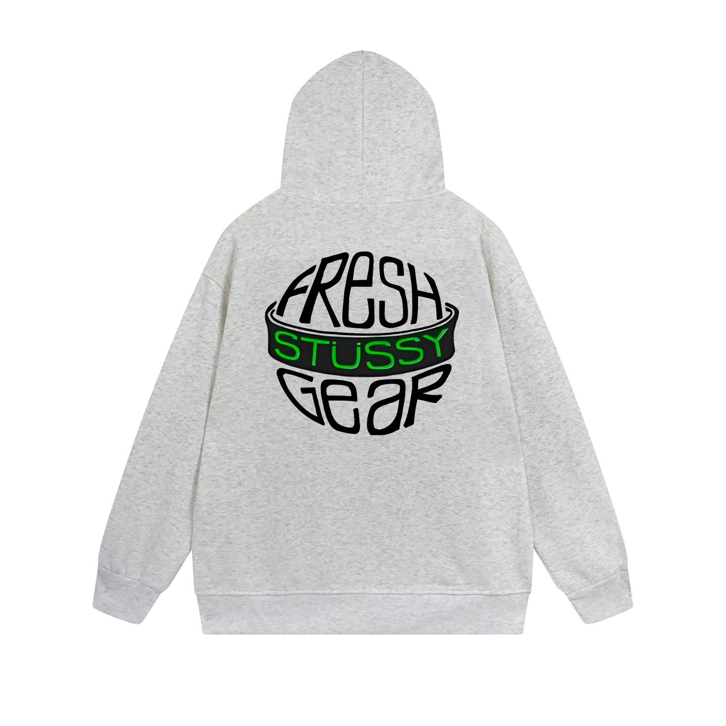 Stussy Globe Grid Emblem Full-Zip Hoodie