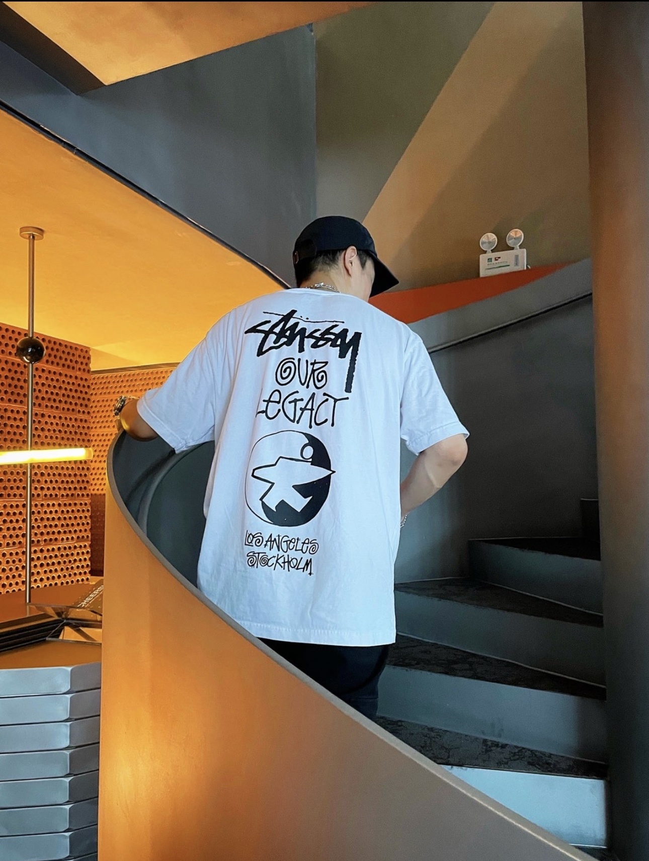 Stussy Globe Seal Logo T-Shirt