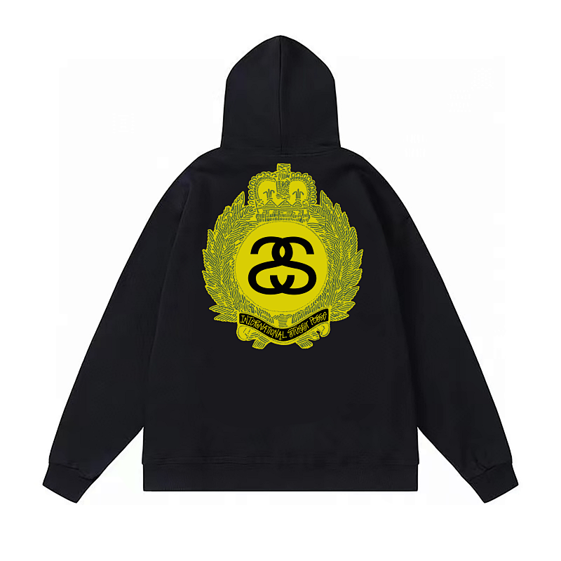 Stussy Golden Double S Wreath Pullover Hoodie