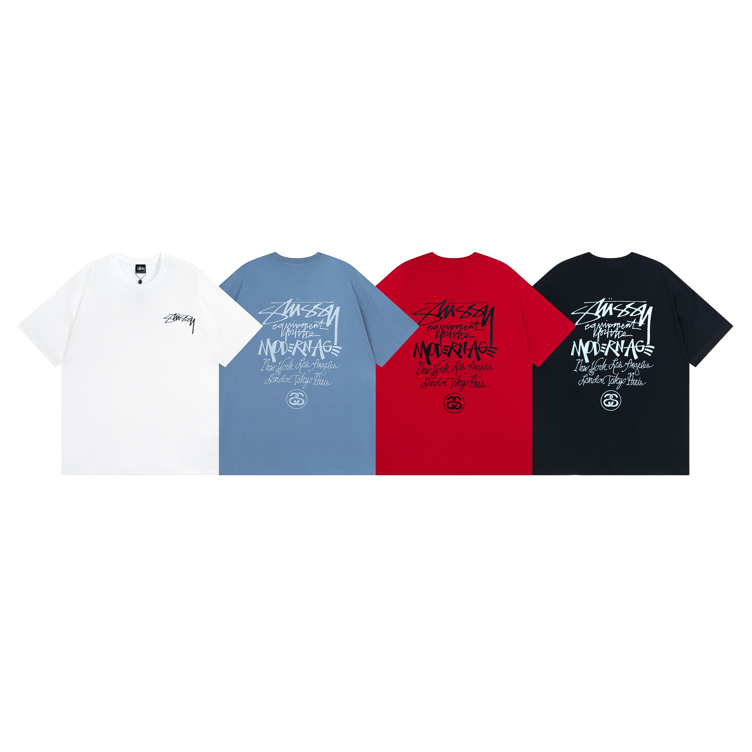 Stussy Handwritten Message Typography T-Shirt