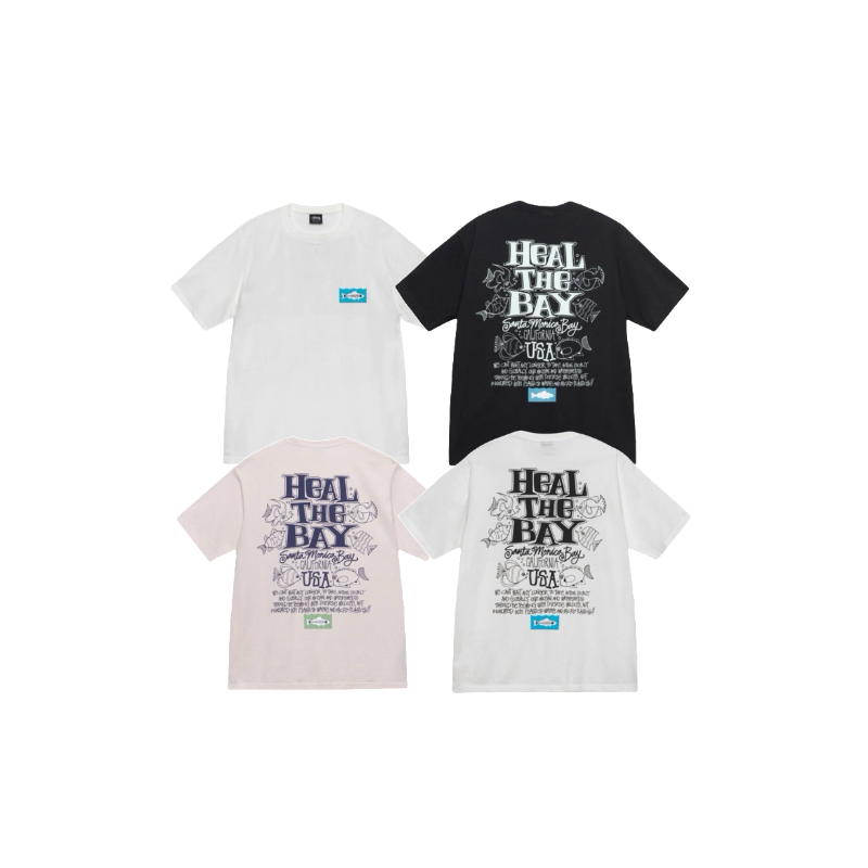 Stussy Heal the Bay Typography T-Shirt