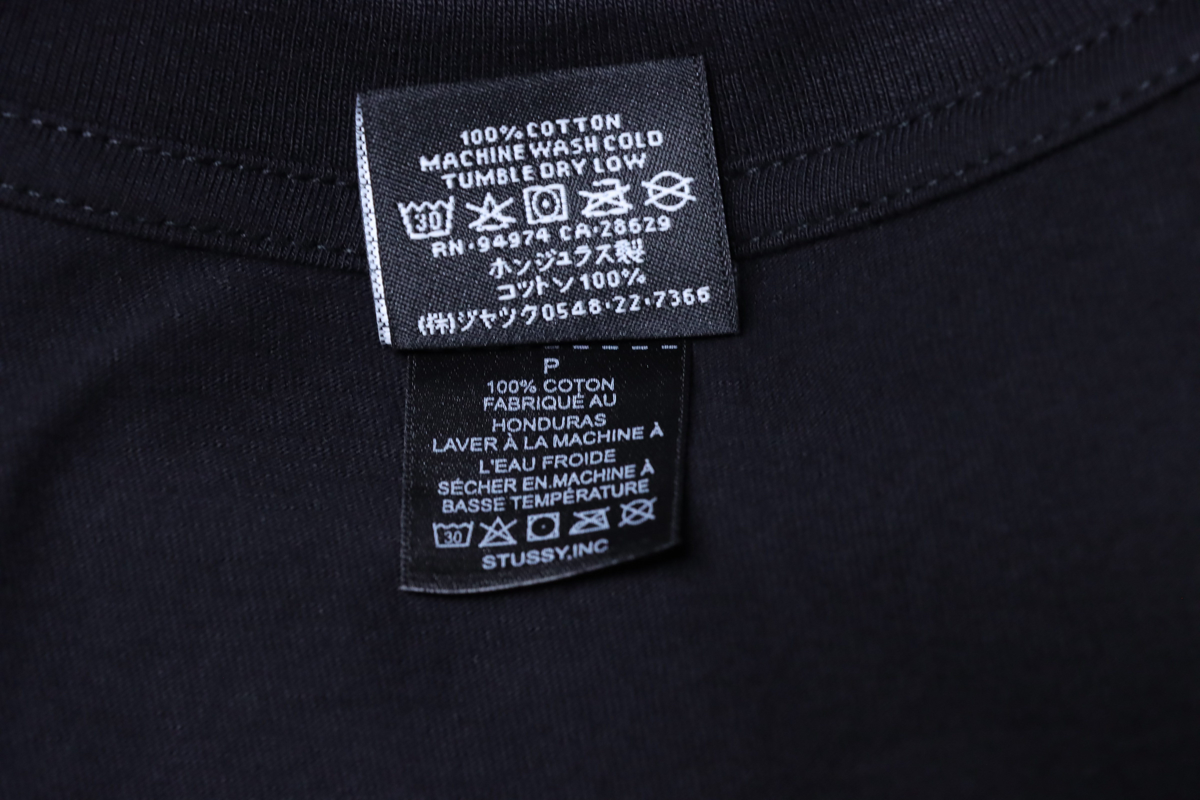 Stussy Hong Kong City Script T-Shirt Black