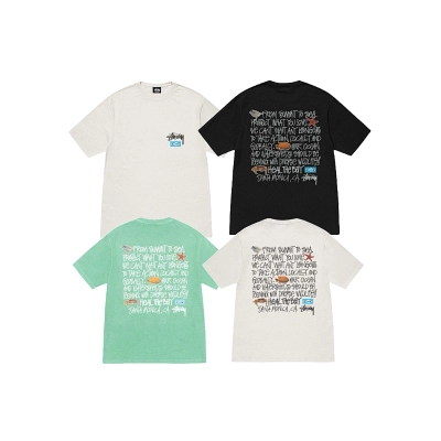 Stussy International Text Grid T-Shirt 01