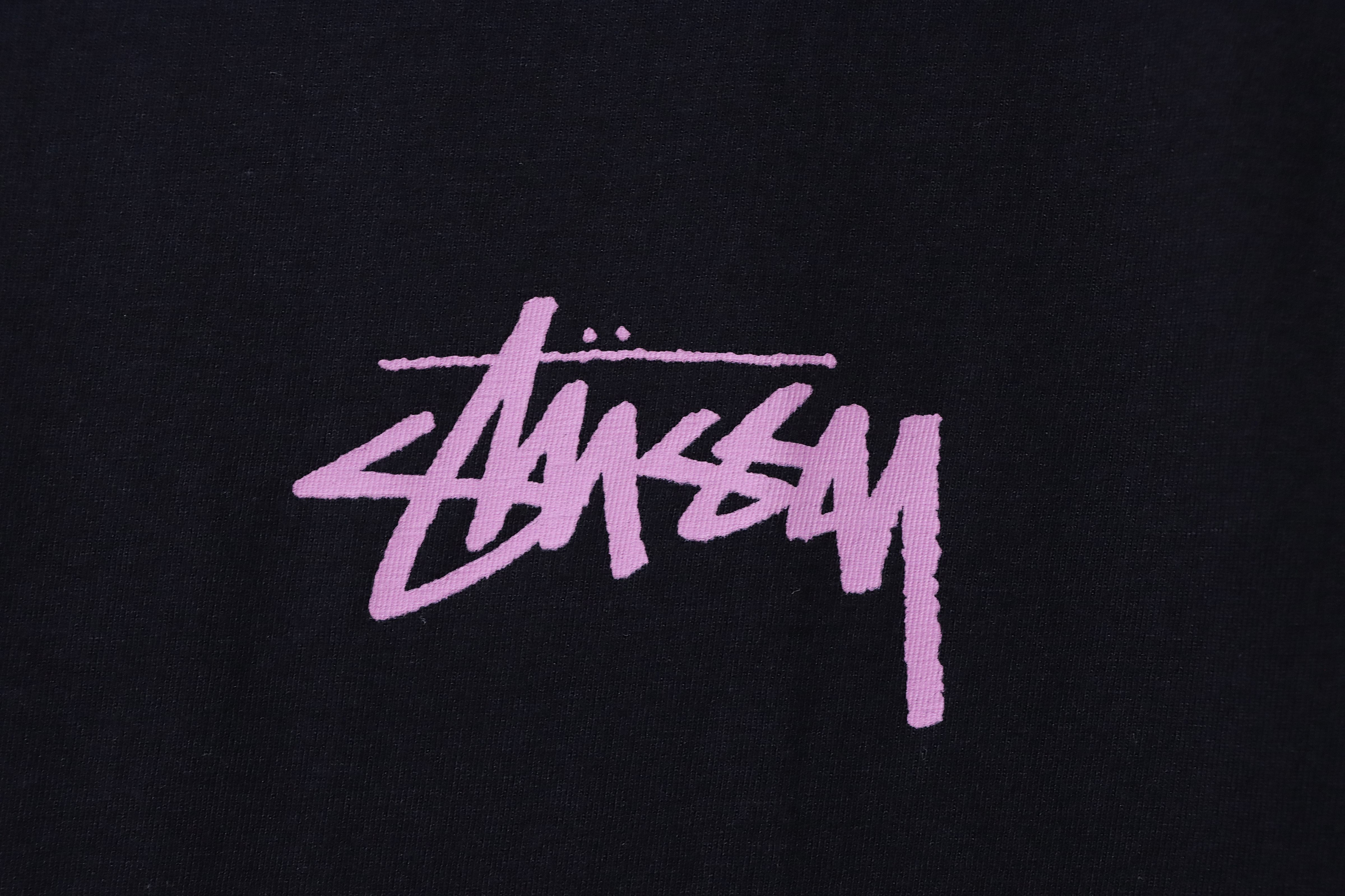 Stussy Marilyn Monroe Pink Logo T-Shirt