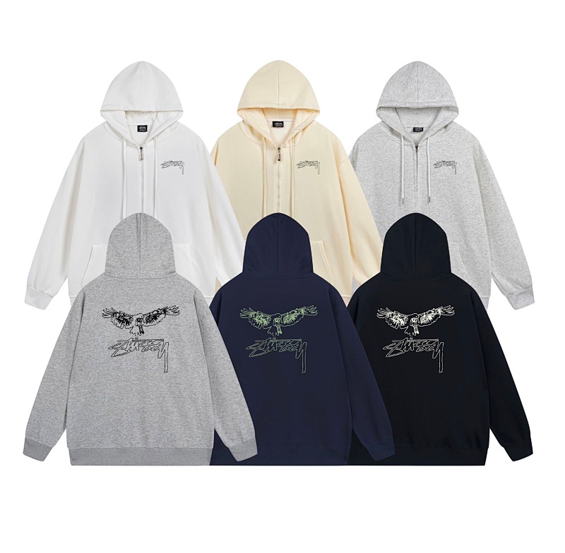 Stussy Metallic Winged Script Full-Zip Hoodie