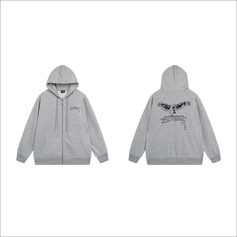 Stussy Metallic Winged Script Full-Zip Hoodie