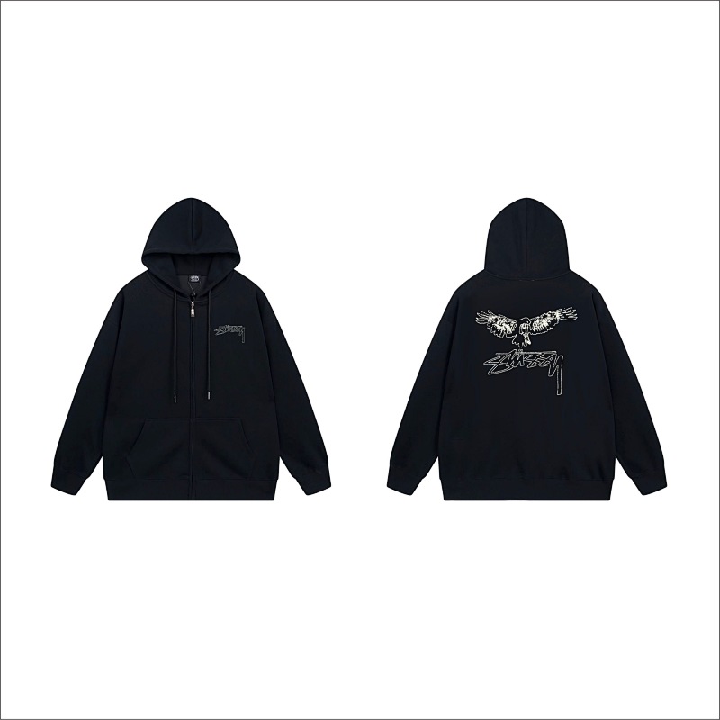Stussy Metallic Winged Script Full-Zip Hoodie
