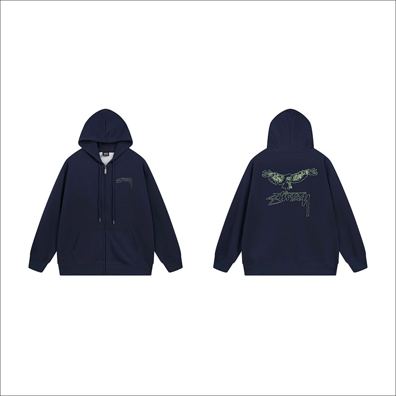 Stussy Metallic Winged Script Full-Zip Hoodie