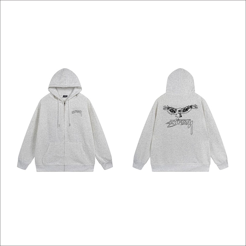 Stussy Metallic Winged Script Full-Zip Hoodie