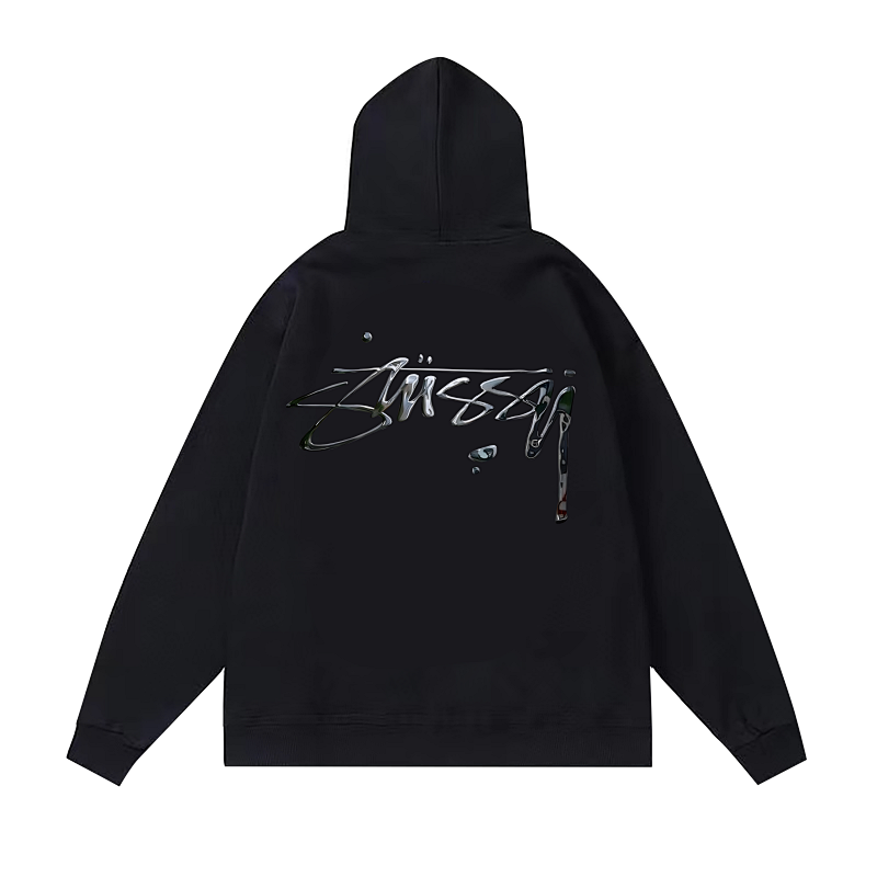 Stussy Minimal Brush Script Pullover Hoodie