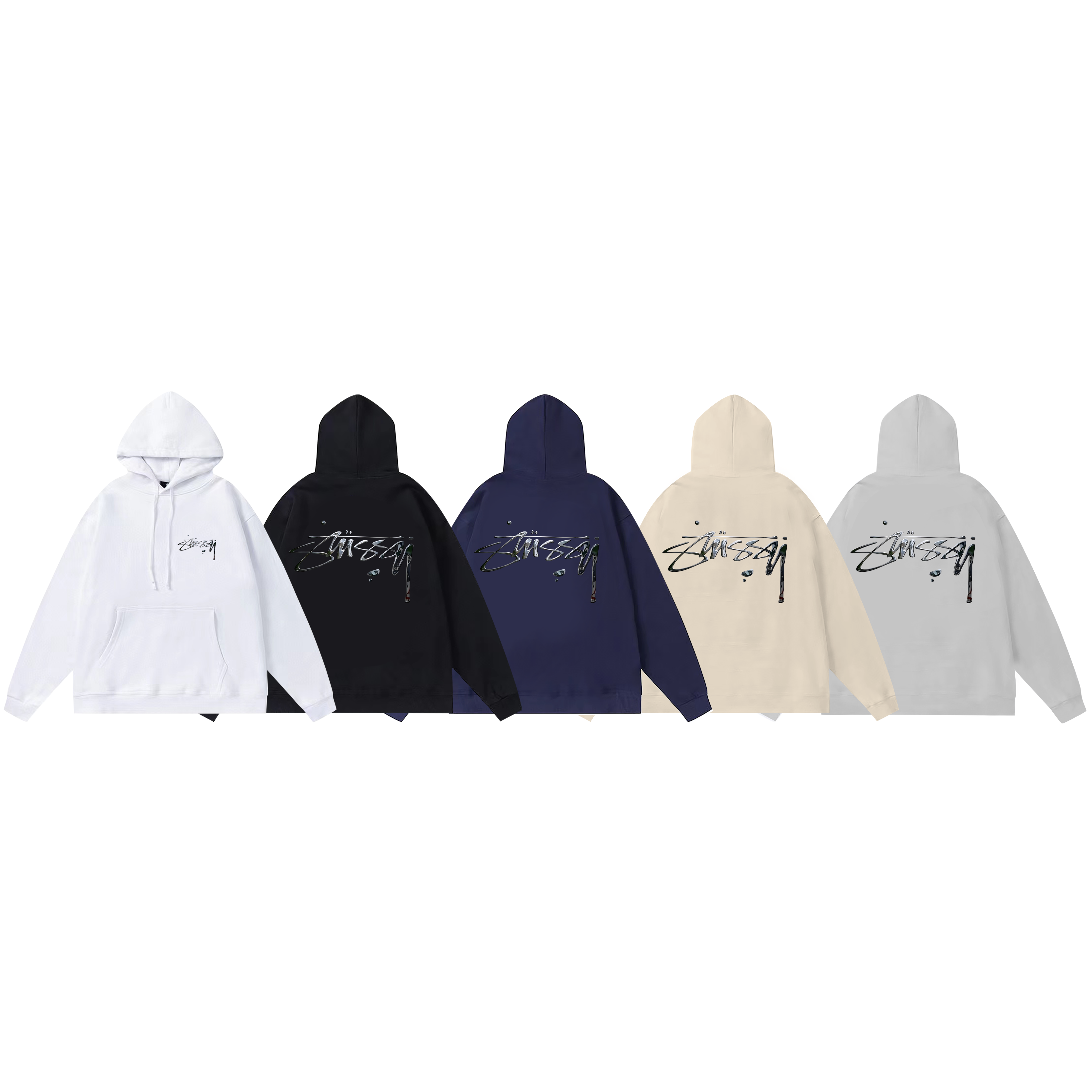 Stussy Minimal Brush Script Pullover Hoodie