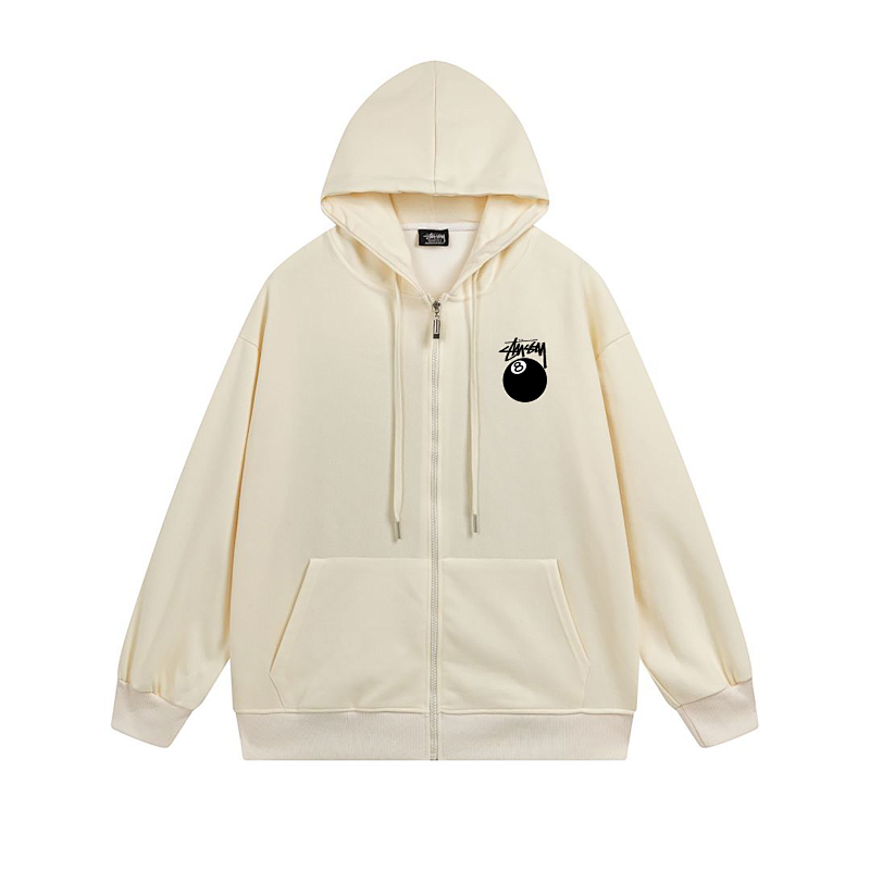Stussy Monochrome Angel Crest Full-Zip Hoodie