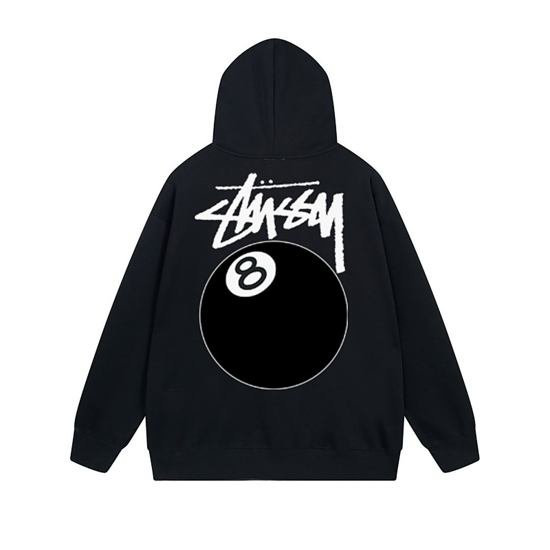 Stussy Monochrome Angel Crest Full-Zip Hoodie