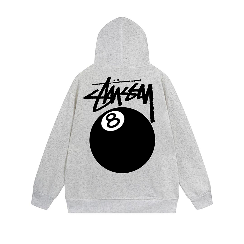 Stussy Monochrome Angel Crest Full-Zip Hoodie