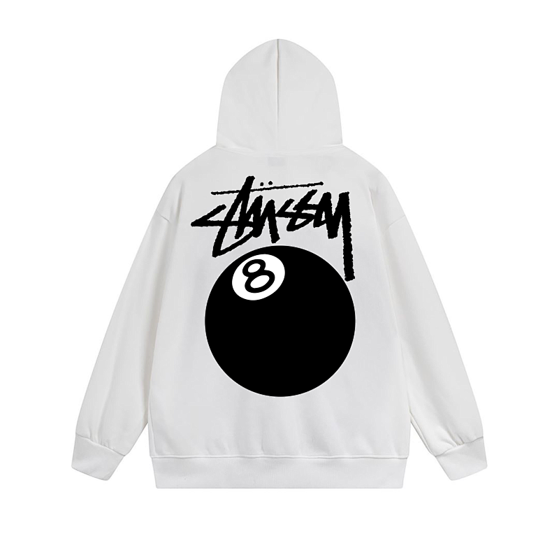 Stussy Monochrome Angel Crest Full-Zip Hoodie