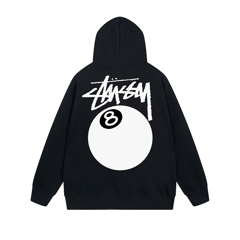 Stussy Monochrome Angel Crest Full-Zip Hoodie