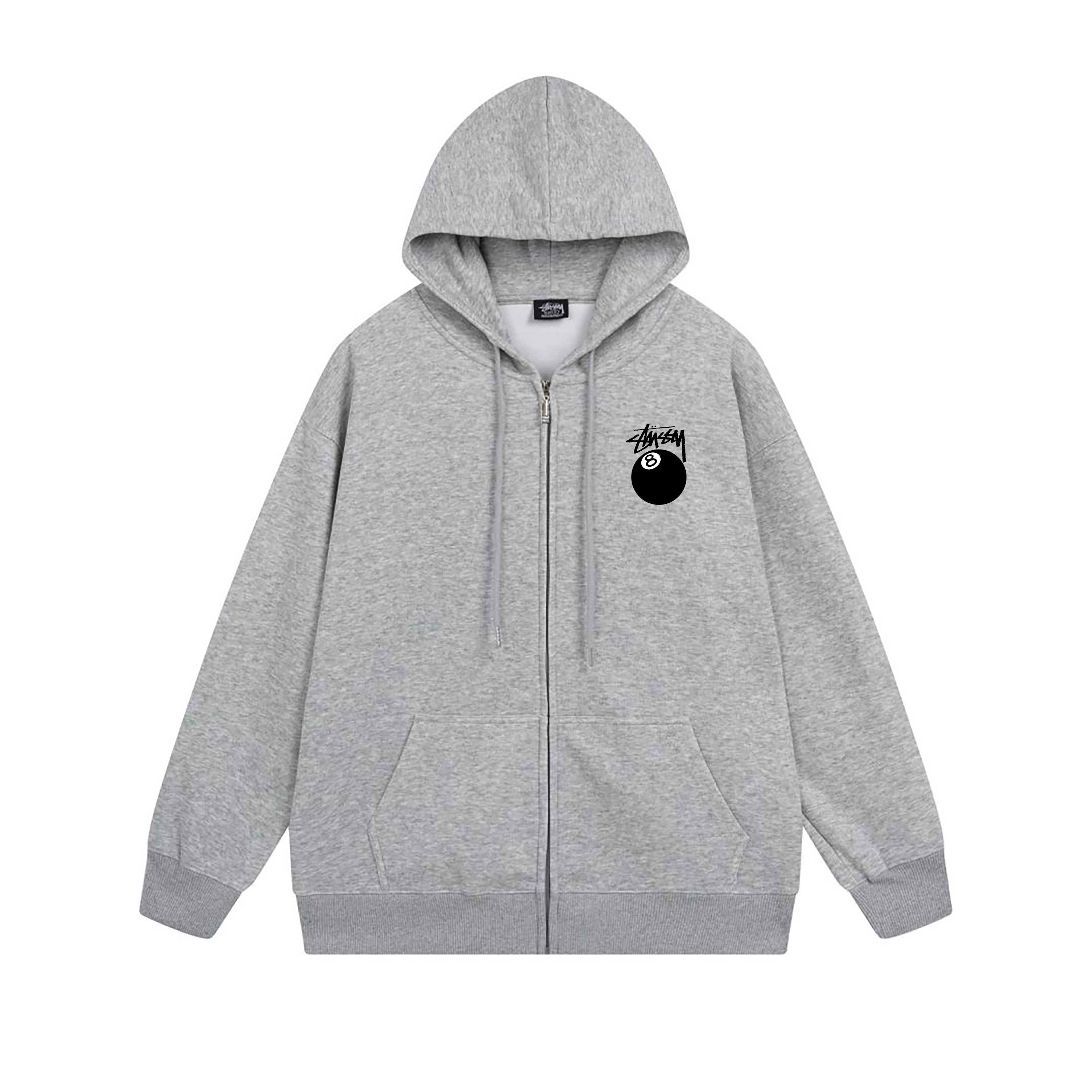 Stussy Monochrome Angel Crest Full-Zip Hoodie