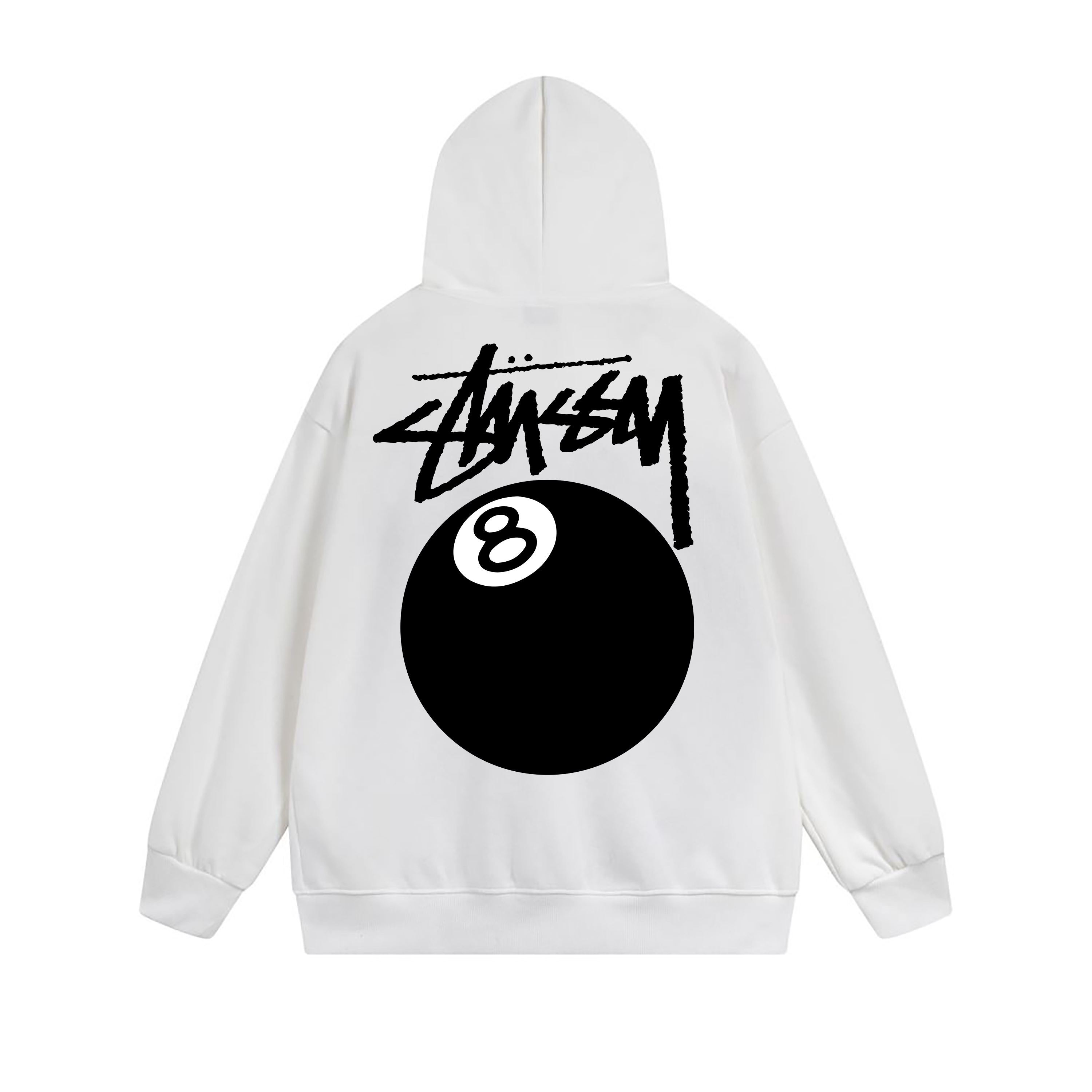 Stussy Monochrome Angel Crest Full-Zip Hoodie