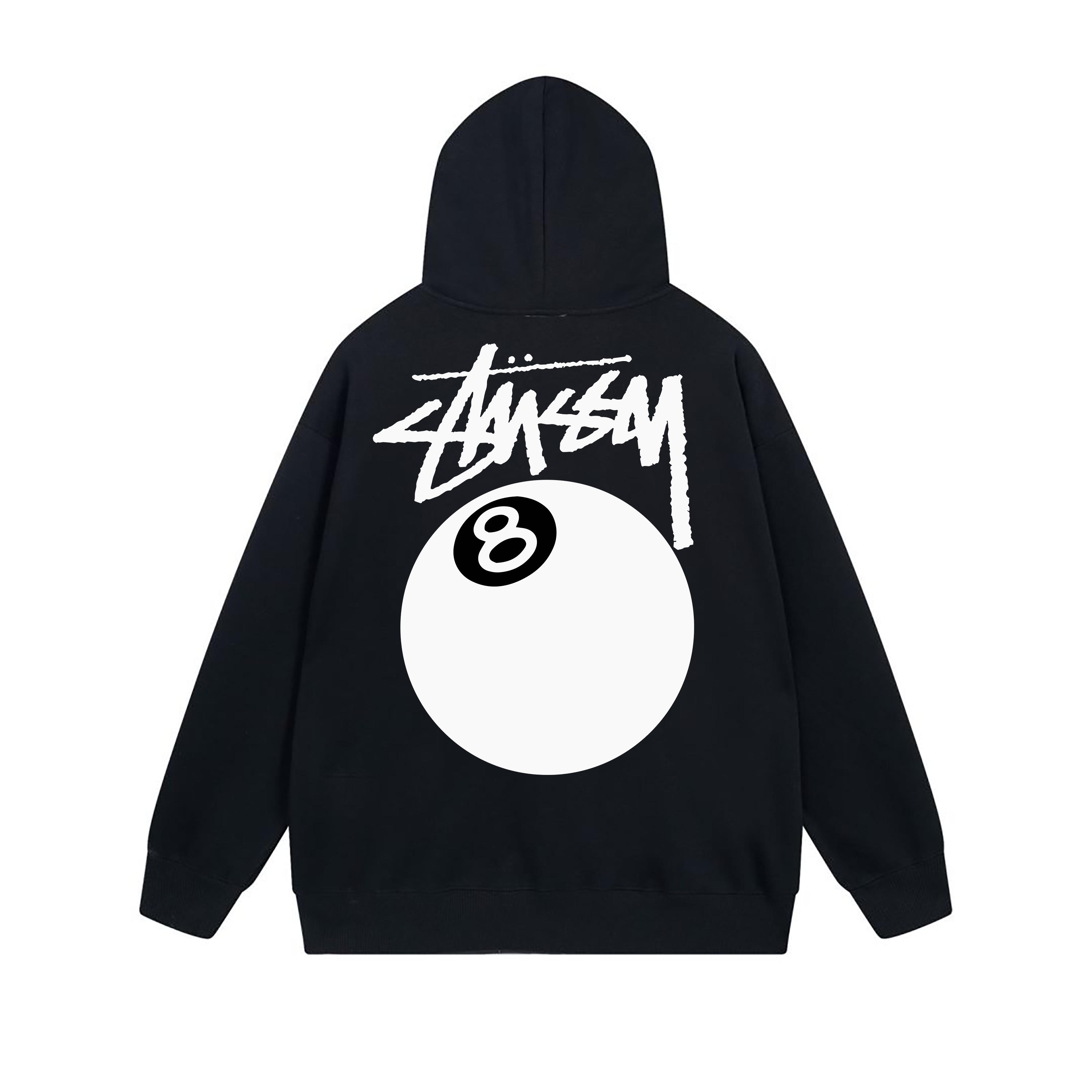 Stussy Monochrome Angel Crest Full-Zip Hoodie