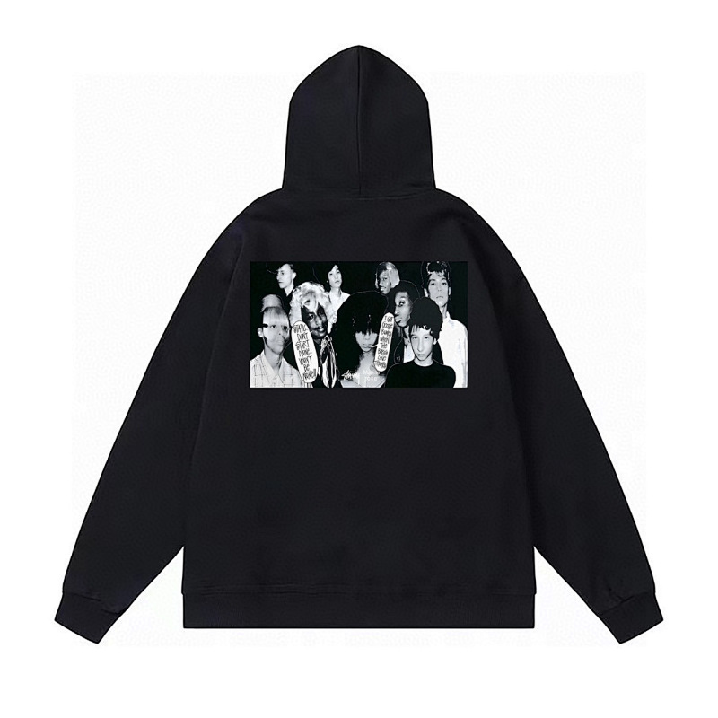Stussy Monochrome Group Photo Pullover Hoodie