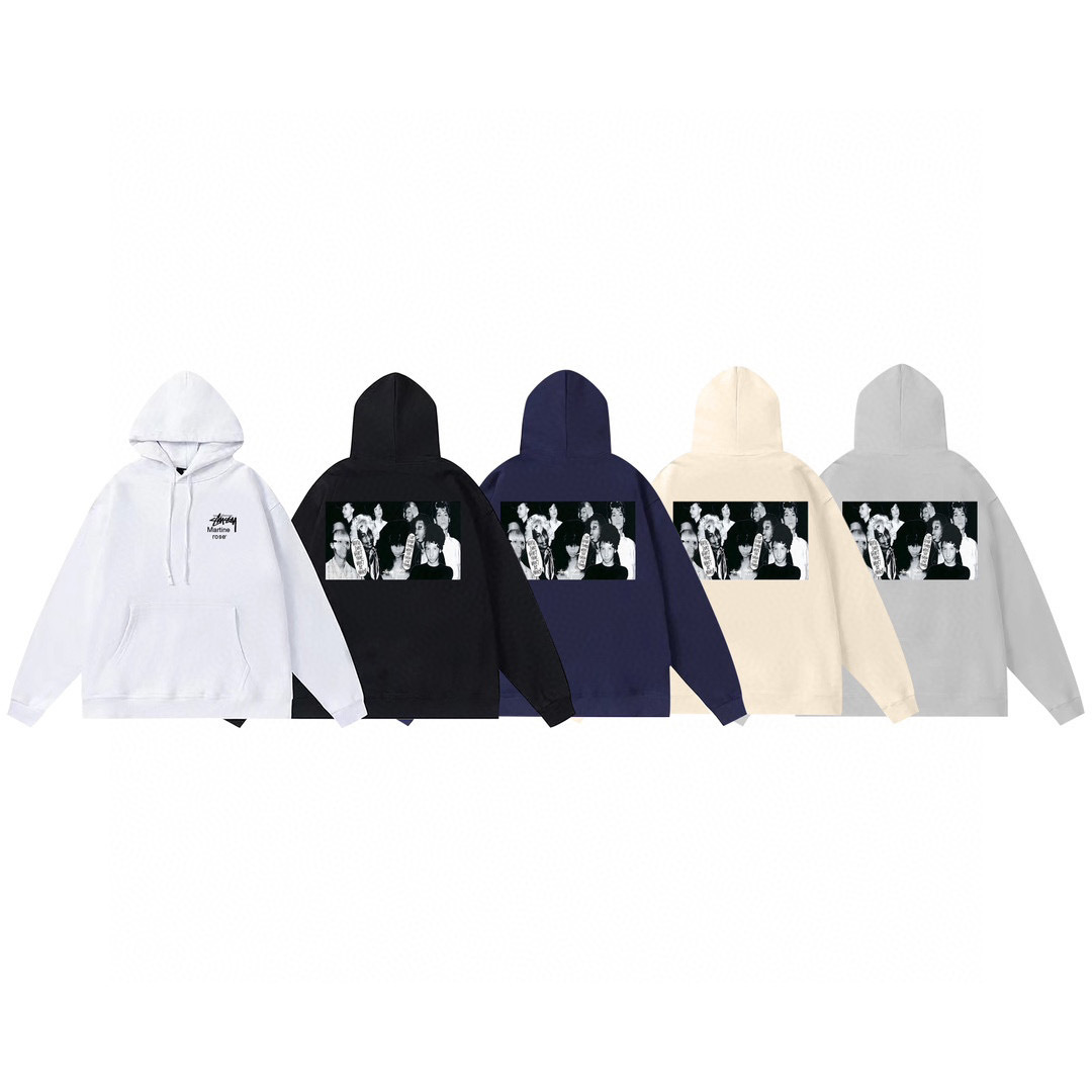 Stussy Monochrome Group Photo Pullover Hoodie