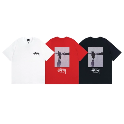 Stussy Monochrome Portrait Frame T-Shirt 01
