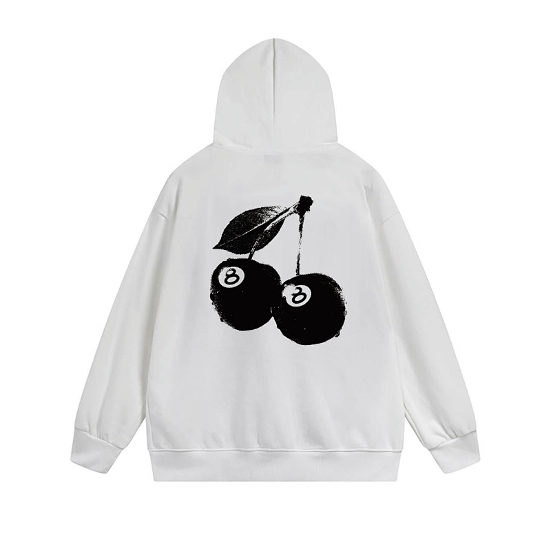Stussy Monochrome World Map Full-Zip Hoodie