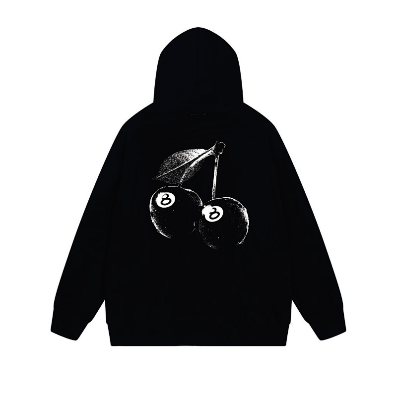 Stussy Monochrome World Map Full-Zip Hoodie