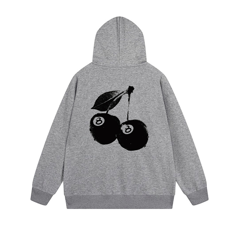 Stussy Monochrome World Map Full-Zip Hoodie