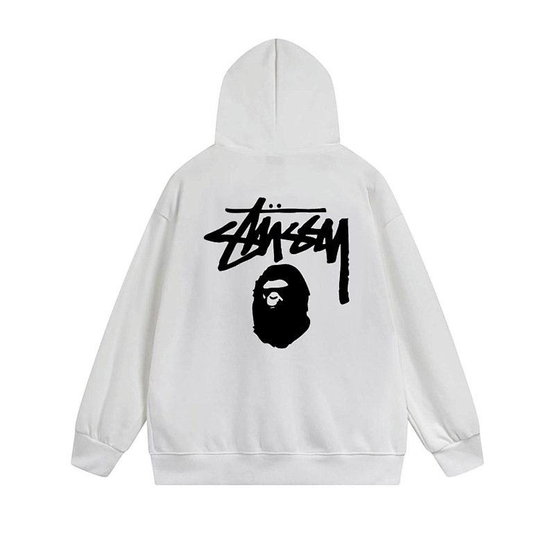 Stussy Moon Face Handstyle Full-Zip Hoodie