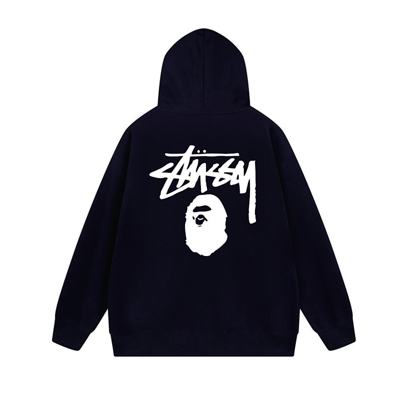 Stussy Moon Face Handstyle Full-Zip Hoodie
