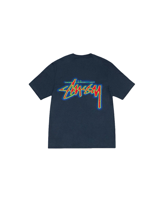 Stussy Multicolor Outline Handstyle Logo T-Shirt