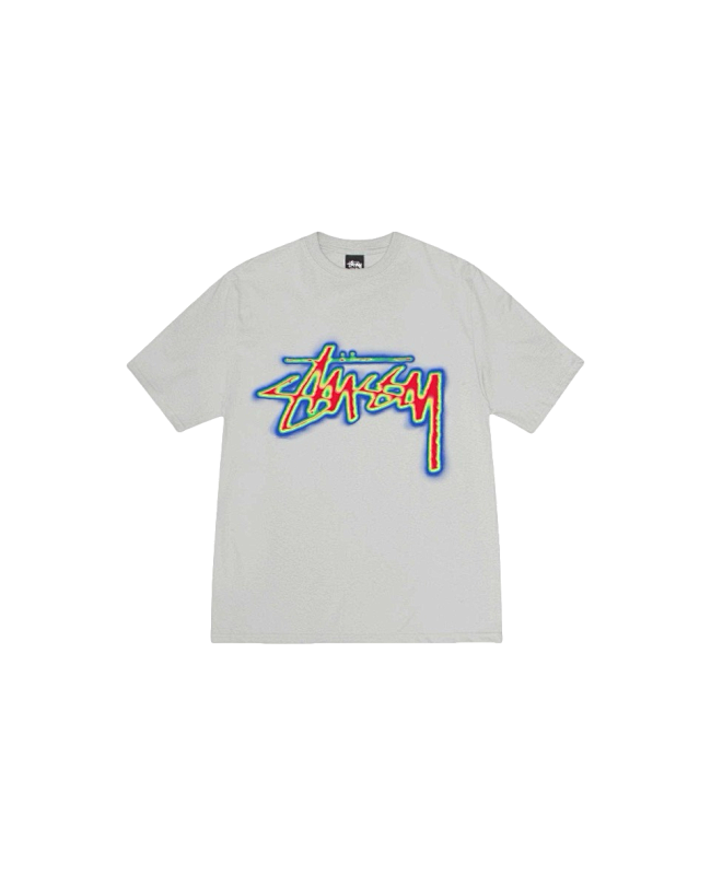Stussy Multicolor Outline Handstyle Logo T-Shirt