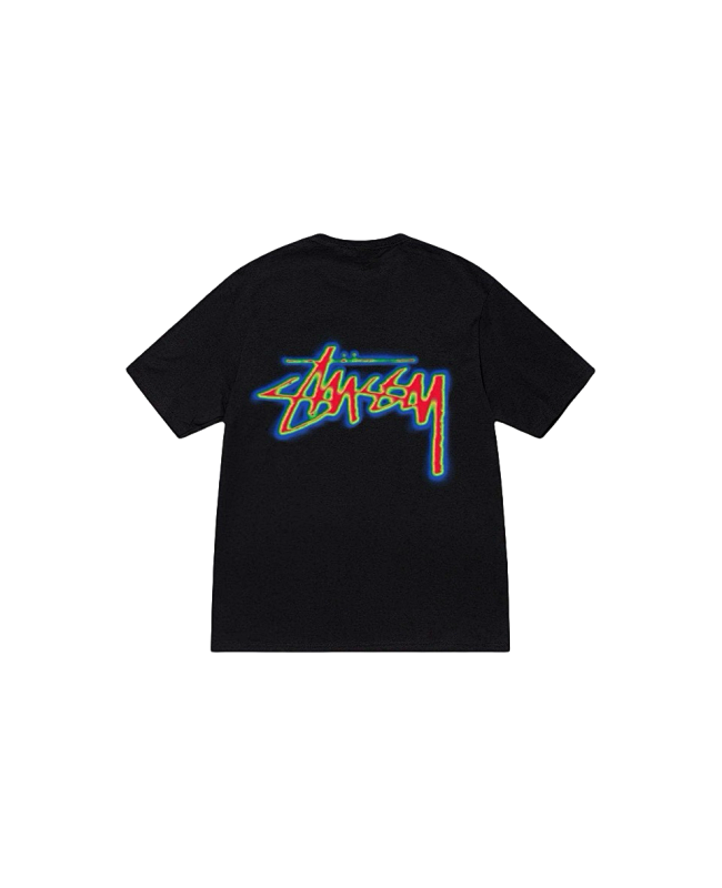 Stussy Multicolor Outline Handstyle Logo T-Shirt