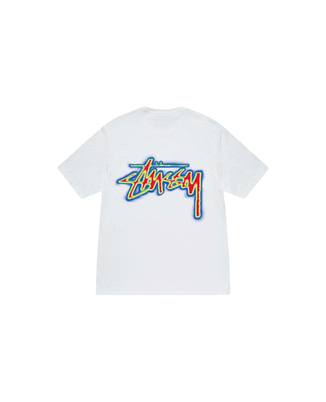 Stussy Multicolor Outline Handstyle Logo T-Shirt