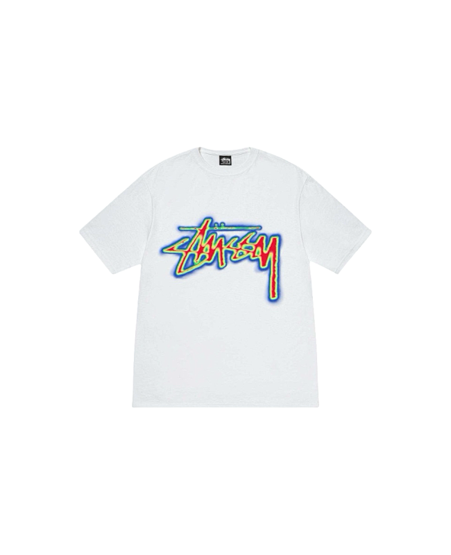 Stussy Multicolor Outline Handstyle Logo T-Shirt