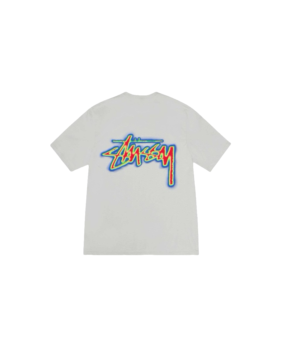 Stussy Multicolor Outline Handstyle Logo T-Shirt