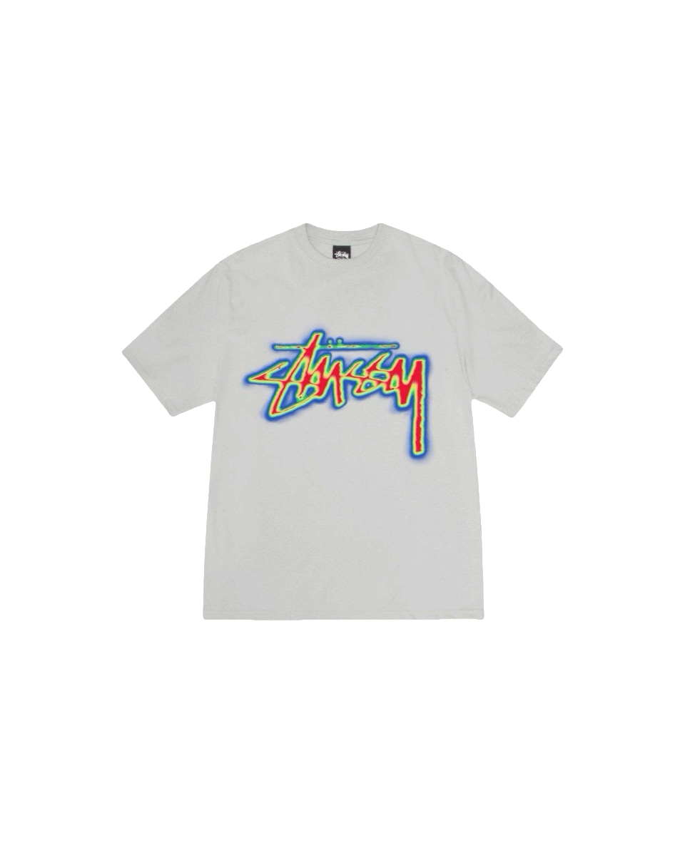 Stussy Multicolor Outline Handstyle Logo T-Shirt