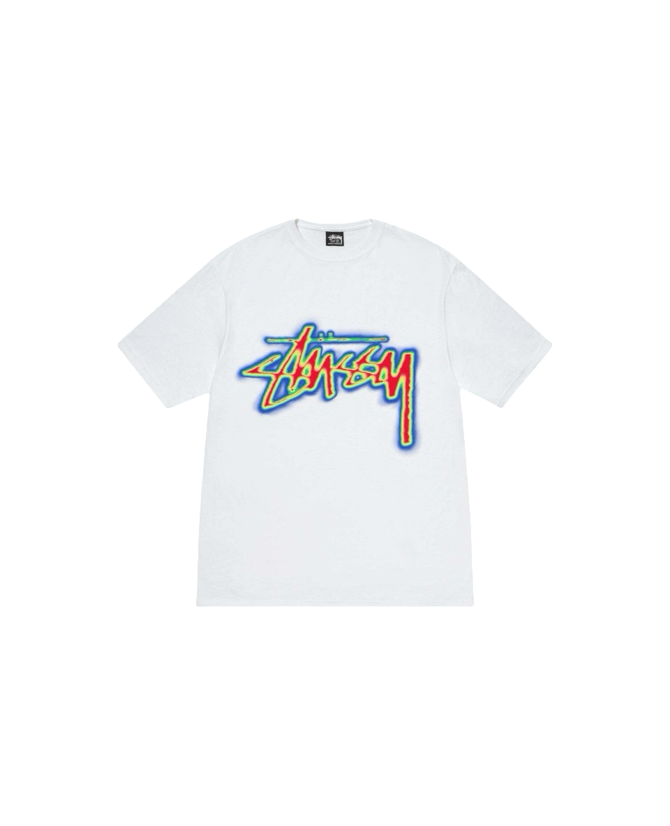 Stussy Multicolor Outline Handstyle Logo T-Shirt