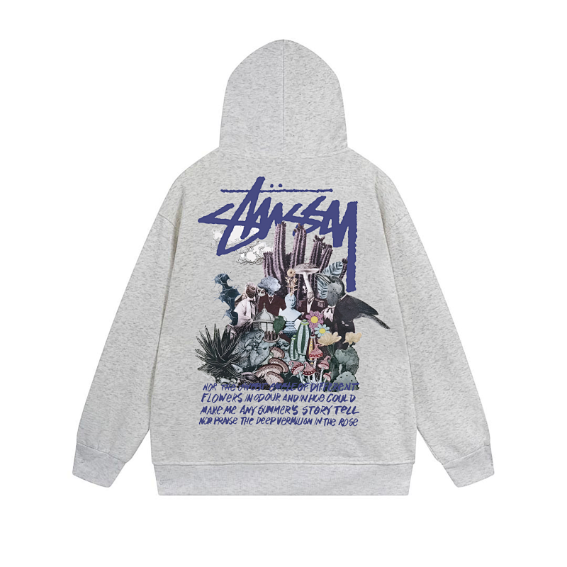 Stussy Neon City Poster Graphic Pullover Hoodie