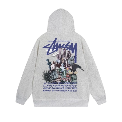 Stussy Neon City Poster Graphic Pullover Hoodie 02