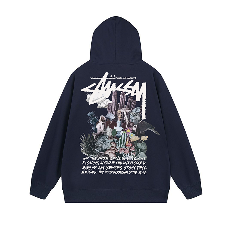 Stussy Neon City Poster Graphic Pullover Hoodie