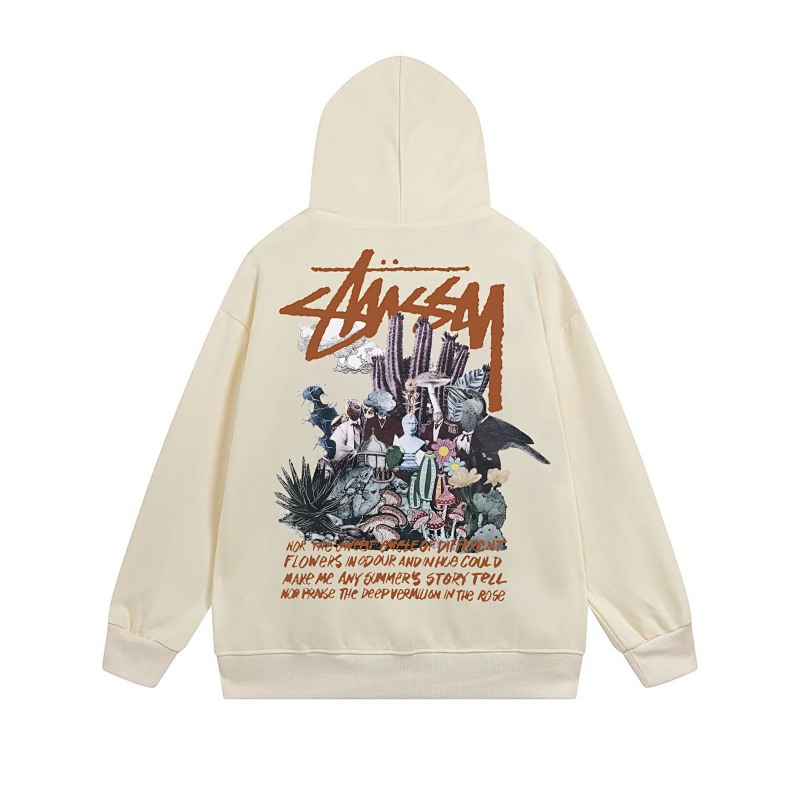 Stussy Neon City Poster Graphic Pullover Hoodie