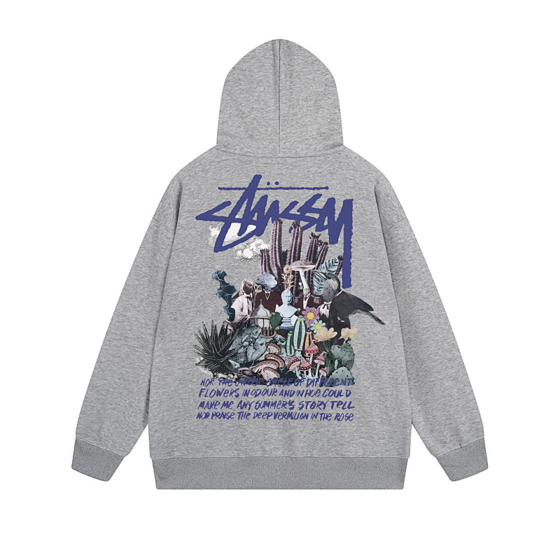 Stussy Neon City Poster Graphic Pullover Hoodie