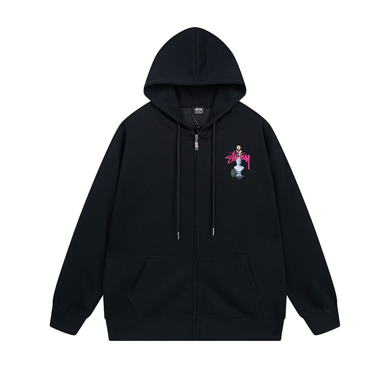 Stussy Neon City Poster Graphic Pullover Hoodie