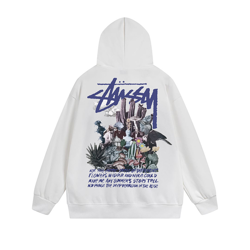 Stussy Neon City Poster Graphic Pullover Hoodie